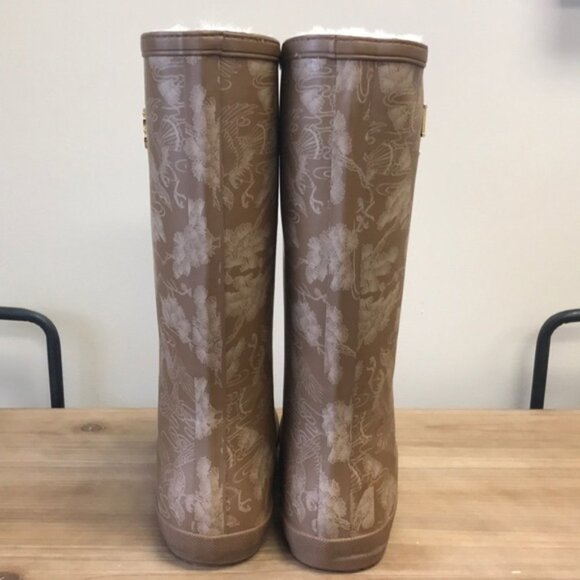 MoovBoot VintageOrient TallRubber/Sheepskin Boot - Picture 3 of 4